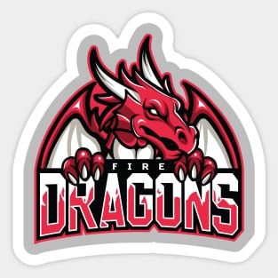 Fire Dragons Sticker